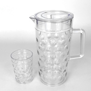Carafe à eau en plastique acrylique à motif de points - Product Image 3