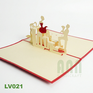Custom Printed Love Text 3D Pop-Up Die-Cut Wedding Invitation Card Envelope <b>Handmade</b> <b>Paper</b> Cutting Couples Christmas Occasions - Product Image 6