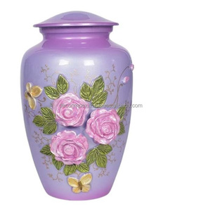 Memorable Ashes Cremation Urn Modern Spaniel Six Side Engraved Pet Urn Decorative Metal Cremation Urn Customization <b>Memorial</b> Urn - Product Image 1