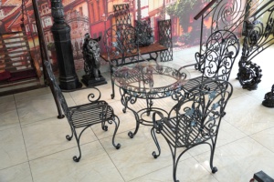 Wholesale Classic Design Metal Wrought Iron <b>Table</b> <b>Chair</b> <b>Garden</b> Set Use In Balcony Courtyard Coffee Dining Restaurants - Product Image 3