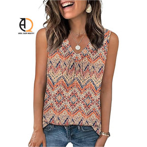 เสื้อกล้ามผู้หญิงผ้าฝ้ายแขนกุดฤดูร้อน - Product Image 4