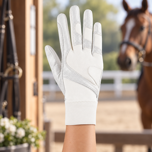 Fabrication sur mesure de gants d'équitation unisexes, meilleurs matériaux, couleur unie, grandes tailles, avec services OEM et ODM. - Product Image 1