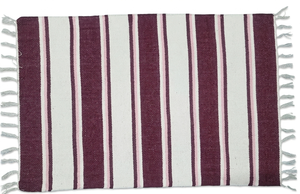 Tapis de cuisine rectangulaire rayé en coton, tissage plat, antidérapant, style moderne avec dos en caoutchouc - Product Image 4
