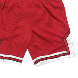 Customizable Red Retro Basketball <b>Shorts</b> Adults Solid Pattern OEM ODM Wholesale Pakistan Casual Style Embroidered <b>Technics</b> Men's - Product Image 3