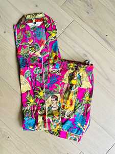 Floral Block Print <b>Short</b> <b>Set</b> Winter Fashion Cotton Lounge wear Sleepwear Bridesmaid Gift Pyjama <b>for</b> <b>women</b> - Product Image 3