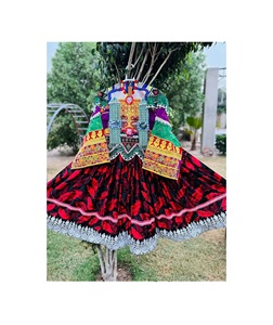 Afghan Kuchi Dresses Tribal Ethnic Vintage Kuchi Dress, Afghan/Pakistan Kuchi Party Traditional Vibrant Colors Dresses - Product Image 3