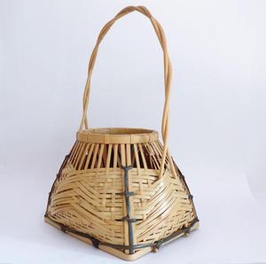 Vase Ikebana, panier en bambou tissé à la main japonais avec insert en bambou, récipient pour arrangement floral naturel, fournisseur d'usine - Product Image 3
