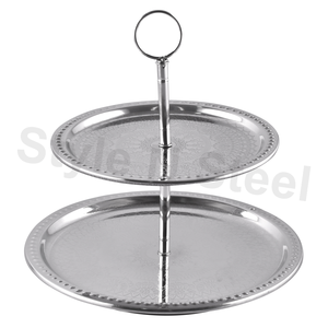 Base Giratoria para Tartas de Acero Inoxidable, Bandejas Giratorias Flexibles para Tartas, Herramientas con Base de Goma Antideslizante para Decoración de Tartas - Product Image 2