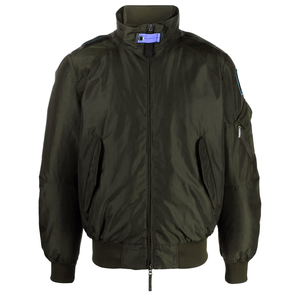 Blouson bomber bleu marine pour homme, col montant, fermeture éclair, coupe-vent, décontracté, en polyester, coupe classique, pour l'automne - Product Image 6