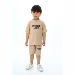 Conjuntos de Ropa para Niños 100% Algodón, Ropa de Verano para Bebés y Niños Pequeños, Camiseta de Manga Corta con Pantalones Cortos, Conjunto de Dos Piezas para Niños de 1 a 12 Años - Product Image 4