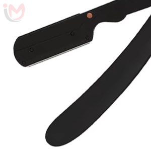 Navaja de Barbero de Doble Filo de Acero Inoxidable con Mango Plegable para Uso Corporal IMANS - Product Image 2