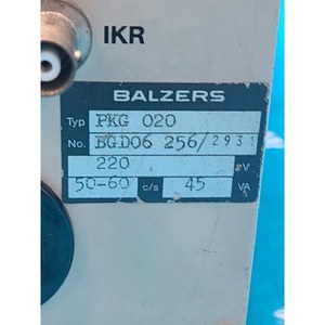 ตัวควบคุมเกจวัดสุญญากาศ Balzers PKG020 ใช้ได้โดยตรง อะไหล่อุปกรณ์เซมิคอนดักเตอร์รุ่นเก่า - Product Image 3