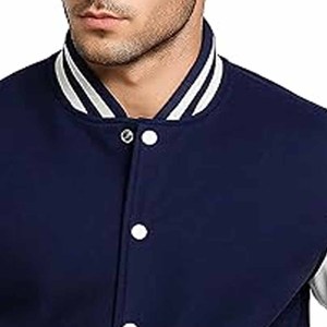Customized Printing Long Sleeve <b>Men</b> 100% Wool <b>Baseball</b> Letterman Varsity <b>Jacket</b> Custom Logo Design - Product Image 2
