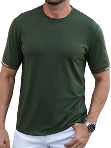 เสื้อยืดผู้ชายผ้าฝ้าย 100% สำหรับฤดูร้อน ราคาถูก MOQ ต่ำ สีพื้น เสื้อยืดผู้ชายสำหรับเล่นกีฬา แห้งเร็ว เสื้อยืดสำหรับวิ่ง ชุดออกกำลังกาย - Product Image 4