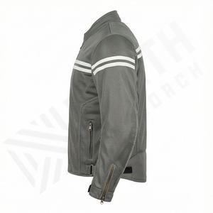 Chaqueta de Motociclista de Cuero Genuino para Hombre de la Mejor Calidad, Nueva Colección de Invierno, Chaquetas de Motocicleta con Protecciones Desmontables Personalizadas - Product Image 3