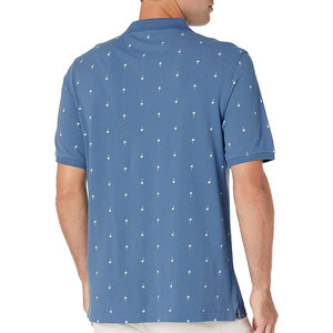 เสื้อโปโลแขนสั้นระบายอากาศได้ดีลายโลโก้สีพื้นสำหรับผู้ชายเทรนด์แฟชั่นใหม่เครื่องแบบทางการ - Product Image 2