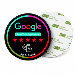 Tarjeta NFC de PVC para Reseñas de Google, Tarjeta de Reseña Personalizada sin Contacto para Marketing de Pequeñas Empresas - Product Image 1