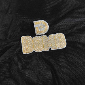 Pendentif personnalisé en argent 925 avec diamant de laboratoire pour homme, lettre D initiale, bijou de luxe, cadeau pour homme audacieux - Product Image 1