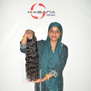 Extensions de cheveux indiens Remy lisses double trame, noir naturel, cuticules alignées, pointes pleines, vente en gros - Product Image 6