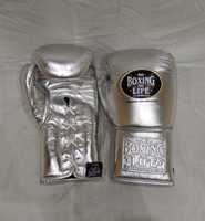 Gants de boxe pour hommes, nouvelle arrivée, gants de boxe professionnels, 100% cuir véritable, type entraînement à lacets avec lacets pour le poignet