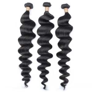 Extensiones de Cabello Indio Remy de Onda Suelta, Cabello Humano 100% Natural, Color Natural - Product Image 1