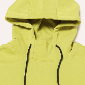 Hooded Sweatshirt Solid Color Full Sleeve Cotton Knitted With Pockets Logo On Left Sleeve Autumn Style - Product Image 6