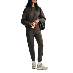 เสื้อฮู้ดดี้โอเวอร์ไซส์สำหรับผู้หญิง ผ้าโพลีเอสเตอร์/คอตตอน ระบายอากาศได้ดี แบบถัก สวมใส่สบาย พิมพ์ลาย ฤดูใบไม้ร่วง ไซส์พลัส รับปักลายตามสั่ง - Product Image 4