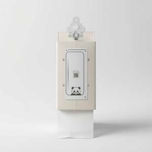 Boîte de mouchoirs suspendue en bambou 2 plis couleur personnalisée avec système d'extraction par le bas, solution hygiénique et peu encombrante pour la maison - Product Image 5