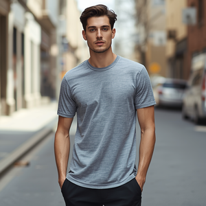 T-shirt décontracté en coton jaune personnalisé pour hommes et femmes avec personnalisation OEM/ODM, tissu anti-plis et respirant 280g - Product Image 1