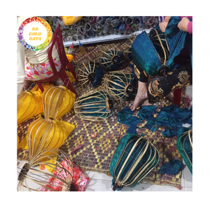 Silk Lanterns Vietnamese Bamboo Silk Lanterns Decorative Hanging Lights For Garden Wedding Vietnam Silk Lanterns - Product Image 4