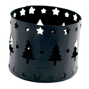 Magnifique design, finition noire, porte-bougie chauffe-plat de Noël, ornements vierges pour sublimation, décorations, cadeaux - Product Image 1