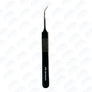 Pinzas para Extensión de Pestañas con Punta de Fibra Antiestática, Duraderas, con Logotipo Personalizado, de Acero Inoxidable, para Volumen, con Ángulo de 90 Grados - Product Image 3