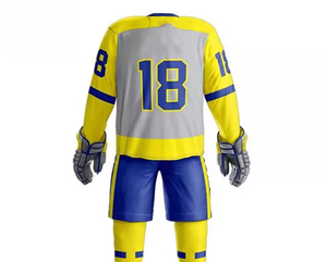 Uniforme de Hockey sobre Hielo en Oferta, 100% Poliéster, con Logotipo Personalizado, para Uso Casual, Transpirable, OEM - Product Image 5