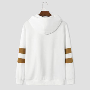เสื้อฮู้ดแฟชั่นใหม่สำหรับผู้ชาย สีสันตัดกัน เสื้อสเวตเชิ้ตผ้าฟลีซเนื้อนุ่ม เสื้อฮู้ดสวมหัวลำลอง สตรีทแวร์ เสื้อผ้าสำหรับใส่ในชีวิตประจำวัน เสื้อผ้าฤดูหนาว - Product Image 3