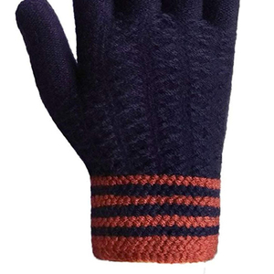 Gants thermiques tricotés d'hiver, longueur poignet, en coton et élasthanne, décontractés, pour usage extérieur, unisexes, chauds, extensibles, séchage rapide, transfert de chaleur - Product Image 6