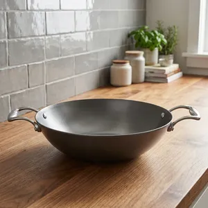 Casserole en fonte antiadhésive de qualité supérieure 22 cm, série Nitrile, ustensiles de cuisson pour une chaleur uniforme, cuisson saine, compatible gaz et induction - Product Image 2