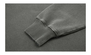 Sudadera de algodón grueso de cuello redondo, estilo holgado, para streetwear, suave, lisa, para jogging, de fabricante - Product Image 5