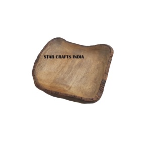 Vaisselle à usage domestique et hôtelière Petit bol de fruits en bois Design et couleur personnalisés avec la meilleure couleur noire et le meilleur prix - Product Image 1