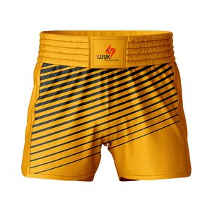 กางเกงมวยไทย MMA แบบสั่งทำพิเศษ พิมพ์ลายแบบ Sublimation แห้งเร็ว 100% โพลีเอสเตอร์ ทรงปกติ สำหรับผู้ใหญ่ ใส่ได้ทั้งชายและหญิง ชุดศิลปะการต่อสู้ - Product Image 1