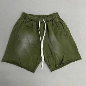 Pantalones cortos deportivos de punto para hombre, estilo casual, de longitud media, corte recto, holgados, para playa, con logotipo bordado, unisex. - Product Image 6