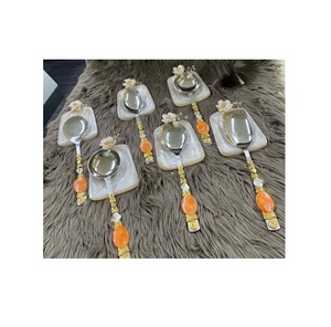 Juego de cucharas para servir bien de diseño de lujo con dijes de mesa para fiestas y ocasiones especiales-K S Exports Maharashtra - Product Image 4
