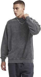 Sweat-shirts d'hiver en coton 100% délavé à l'acide de haute qualité, style streetwear, coupe oversize et classique, pulls en molleton épais, vente en gros - Product Image 3