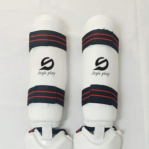 Espinilleras de MMA con Logotipo Personalizado, Espinilleras de Muay Thai y Kickboxing, Espinilleras de Cuero PU para Entrenamiento, para Hombres y Mujeres - Product Image 3