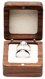 The FASHION CRAFT Customized Color Wood Ring Box with Velvet Lining for Jewelry Storage and Display Model TFC 3013424 - Product Image 4