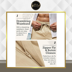 Pantalones Casuales de Lino para Hombre, de Primera Calidad, Ligeros, Antiarrugas, Impermeables y de Secado Rápido, Venta Mundial, Precio de Mercado Confiable - Product Image 4