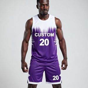 Uniformes de Baloncesto Personalizados OEM/ODM con Logotipo Impreso, Transpirables, 100% Poliéster, Cortos, Antibacterianos, Profesionales, de Alta Calidad - Product Image 1
