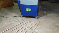 Machine à fendre le bambou automatique 10FT, robuste et haute efficacité, pour la fabrication de bâtonnets et la production d'Agarbati