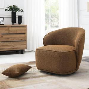 Lynea เก้าอี้มีพนักพิงหลังแบบกว้าง33 ", หมอนรองพนักพิง360หมุนได้สำหรับห้องนั่งเล่น - Product Image 5