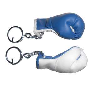 Porte-clés promotionnel en forme de mini-gants de boxe en cuir PVC souple 3D avec logo personnalisé - Product Image 6