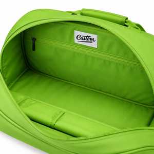 Sac de sport de luxe en toile verte personnalisé, fermeture à glissière, durable, imperméable, léger, grande capacité, sac de voyage, sac de gym - Product Image 3